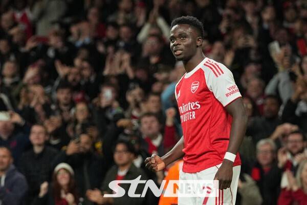 아스널 윙포워드 부카요 사카. /사진=뉴시스(AP)