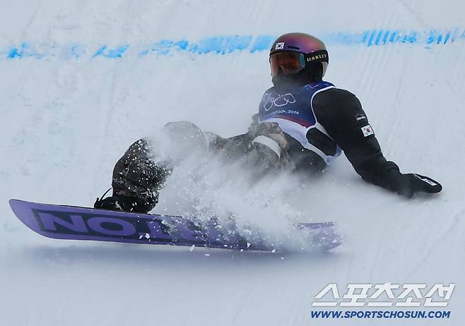 18일 이탈리아 리비뇨 스노보드 여자 슬로프스타일 경기. 한국 유승은이 슬로프스타일 2차 연기를 펼치고 있다. 리비뇨(이탈리아)=송정헌 기자songs@sportschosun.com/2026.02.18/