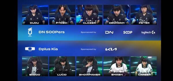 20일 종로구 치지직 롤파크에서 열린 '2026 LCK'컵 대회 플레이오프 패자 2라운드 4세트에서 디플러스 기아(DK)가 노련한 운영과 결정적 한타 집중력을 앞세워 DN수퍼스를 3대1로 제압하고 다음 라운드 진출에 성공했다. (DK & DN수퍼스=3:1). /사진=네이버 치지직 라이브영상 캡처