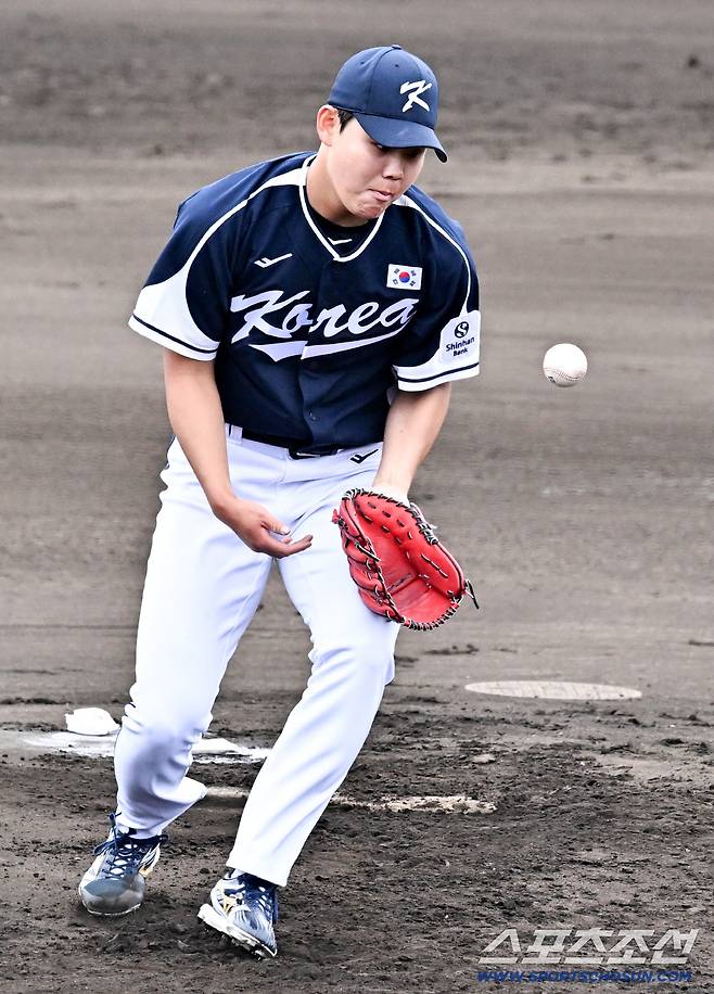 첫 타자와 승부에서 아찔했던 순간.