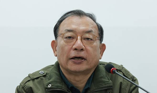 국민의힘 이정현 공천관리위원장이 20일 서울 여의도 국민의힘 중앙당사에서 열린 제9회 전국동시지방선거 중앙당 공관위 제1차 회의에서 발언하고 있다. 연합뉴스