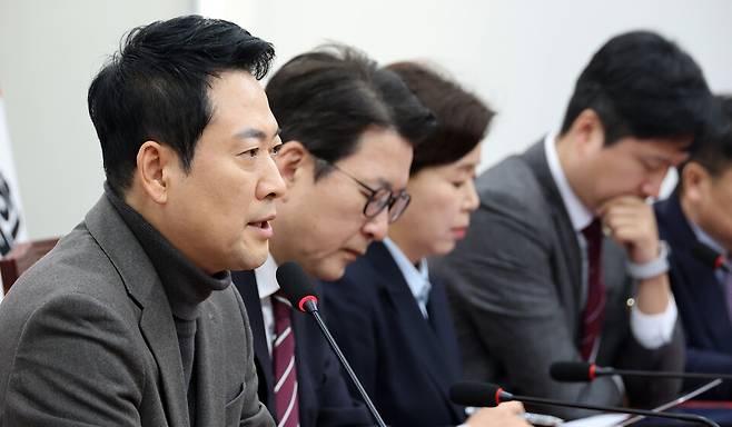 장동혁 국민의힘 대표가 지난 19일 국회에서 열린 최고위원회의에서 모두발언을 하고 있다. ⓒ연합뉴스