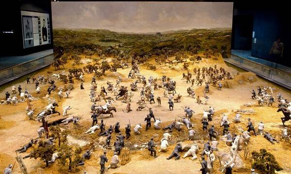 독립기념관에 설치 된 원수부 13도창의군 서울탈환 전투모형.