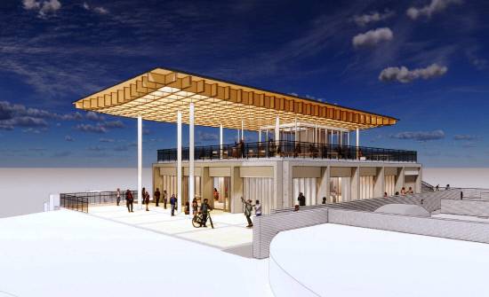 진주 망경공원 전망대 투시도.