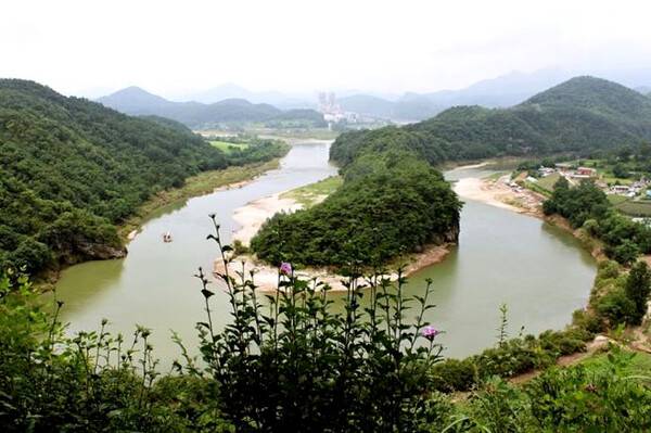 영월 선암마을 한반도지형. (사진=날개치는 소리)