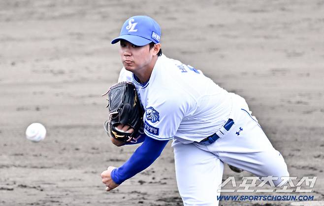 150km 강속구를 던지는 좌완 파이어볼러.