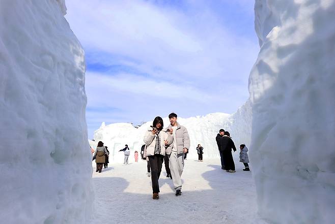 대관령 눈 터널