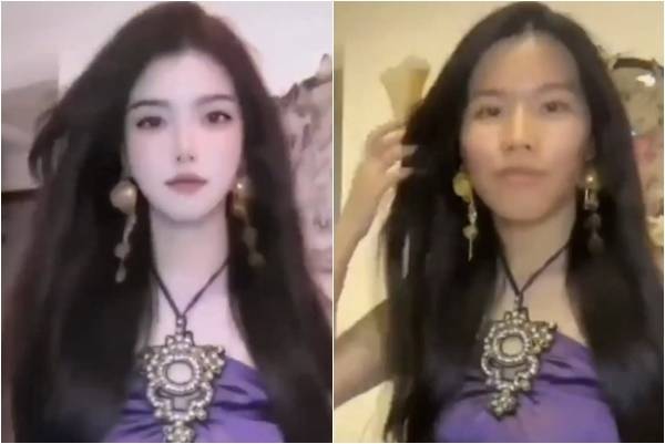 중국의 한 뷰티 인플루언서가 라이브 방송 중 얼굴 필터가 갑자기 해제되는 오류로 인해 수만명의 팔로워를 잃었다는 소식이 전해졌다. SNS 캡처