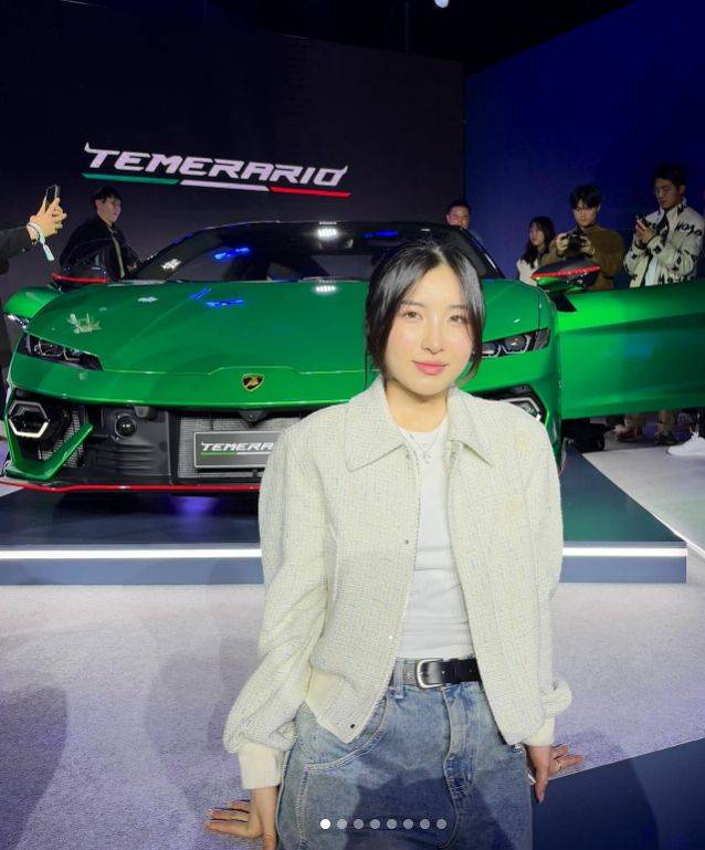 람보르기니 초청 행사에 다녀왔던 김길리. 사진 김길리 SNS