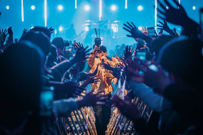 지난 23일 서울 송파구 잠실실내체육관에서 열린 밴드 원리퍼블릭의 내한 공연 장면. /사진출처. 원리퍼블릭.