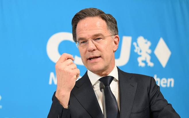 마르크 뤼터 나토 사무총장. AFP연합뉴스