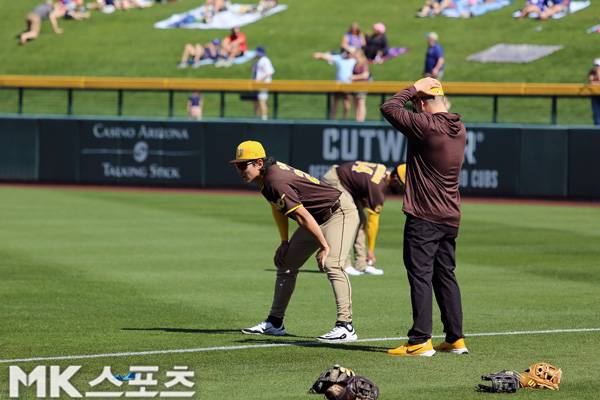 송성문은 이날 스프링캠프 첫 선발 출전했다. 사진(美 메사)= 김재호 특파원
