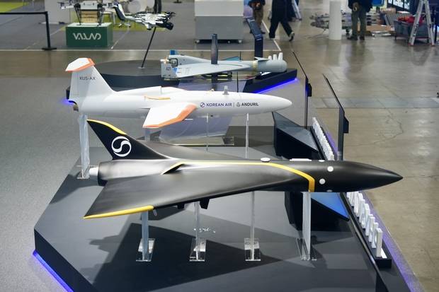 대한항공이 개발 중인 AI 소형 다목적무인기(아래부터), 피지컬 AI 아음속무인기, 소형 타격무인기. 사진제공=대한항공