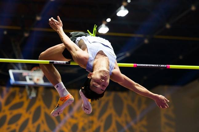 우상혁. /사진=반스카비스트리차 실내도약육상경기대회 공식 홈페이지
