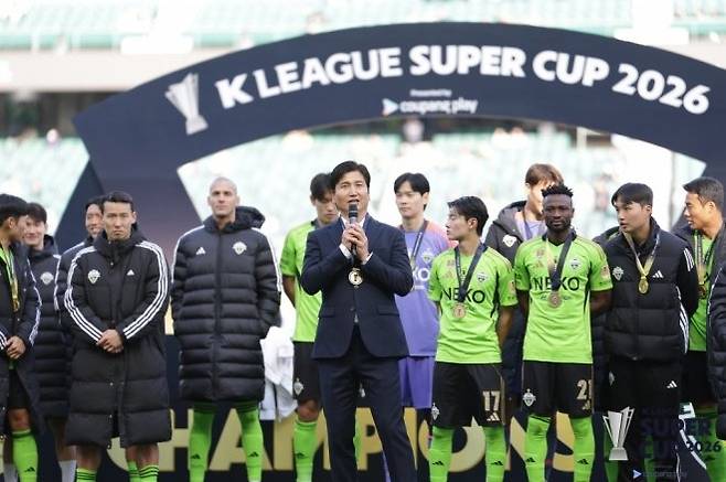 정정용 전북 현대 감독. 사진=한국프로축구연맹