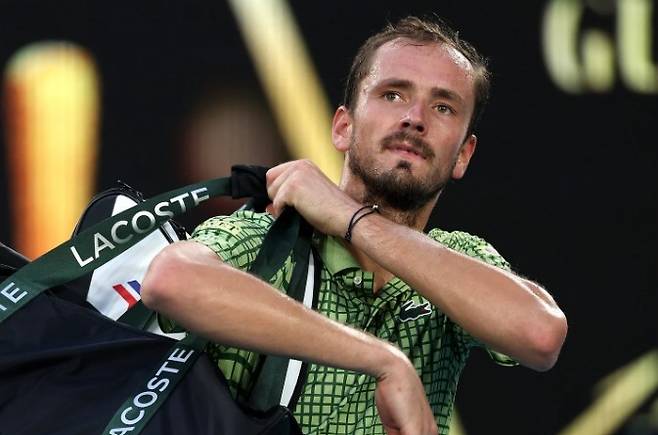 화려한 프로 선수의 이면에 있는 힘든 점을 얘기한 다닐 메드베데프. Gettyimages