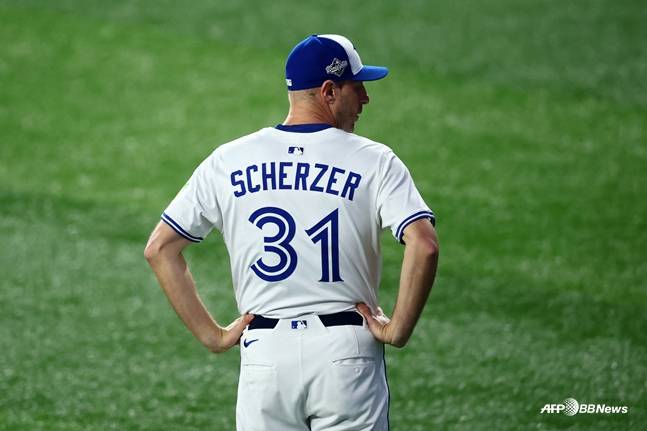 2025년 열린 월드시리즈에 나섰던 맥스 슈어저. /AFPBBNews=뉴스1