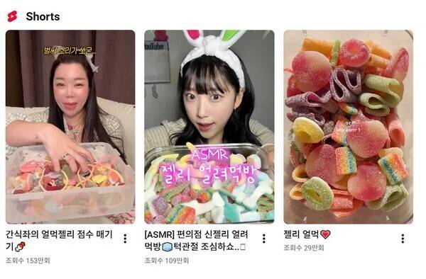 사진 좌측부터 유튜브 @jeon_unni, @반달샘, @home_cho