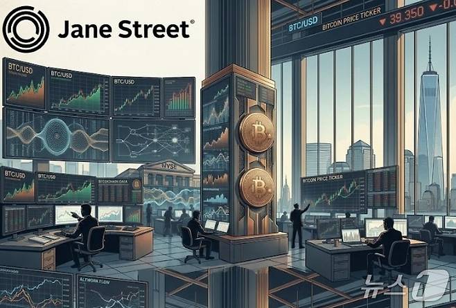 제인스트리트 로고를 활용해 구글 제미나이(Gemini)로 재구성한 그림.