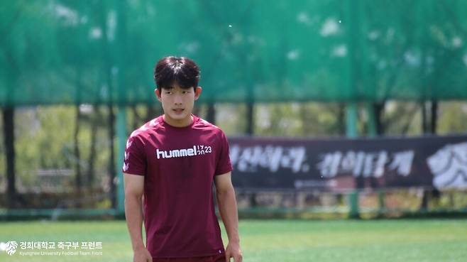 ▲ 경희대 측면 수비수 차승재. ⓒ경희대학교 축구 프런트 제공