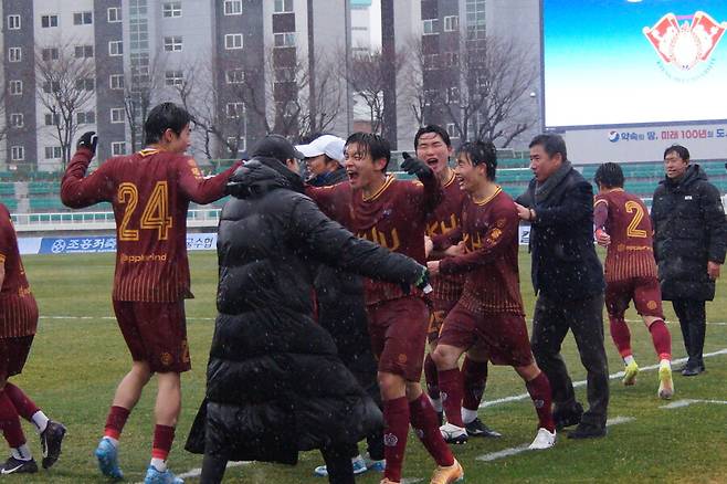 ▲ 경희대학교 측면 수비수 차승재. ⓒ한국대학축구연맹