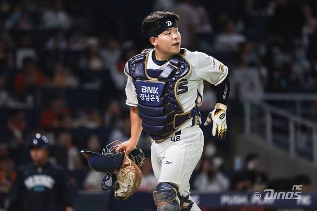 NC 포수 김정호. /사진=NC 다이노스 제공
