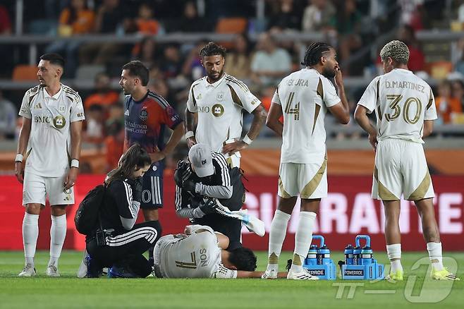 LA FC의 손흥민이 상대 퇴장을 유도했다.ⓒ AFP=뉴스1