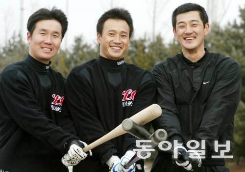 1990년대 LG 신바람 야구를 이끌었던 3인방. 왼쪽부터 류지현, 김재현, 서용빈. 동아일보 DB