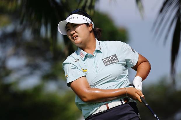 1일 LPGA 투어 HSBC 위민스 월드 챔피언십 4라운드에 출전한 유해란. AP연합뉴스