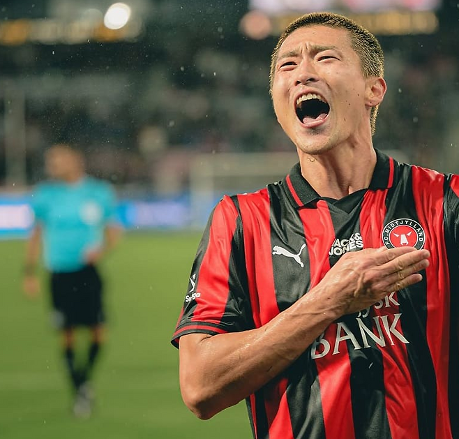 조규성. 사진=미트윌란 소셜미디어