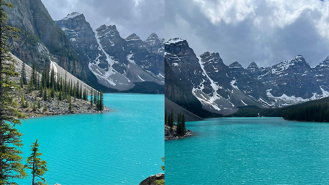 모레인 호수 / 사진= 문서연 여행+ 기자