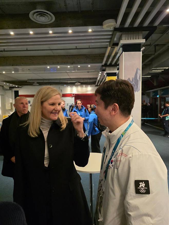 커스티 코번트리 IOC위원장, 유승민 대한체육회장. 사진 | 대한체육회