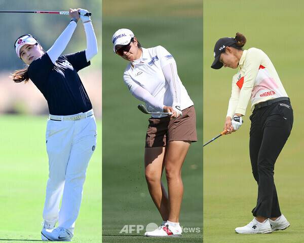 2026년 미국여자프로골프(LPGA) 투어 '아시안 스윙' 블루베이 LPGA에 출전하는 최혜진, 김아림, 최운정 프로. 사진제공=ⓒAFPBBNews = News1