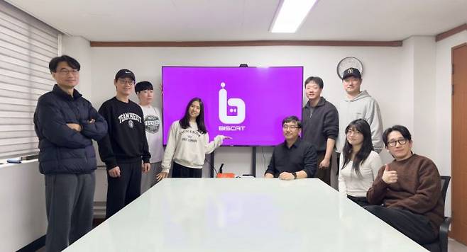 로봇 운영지능 스타트업 비스캣(Biscat) 팀.