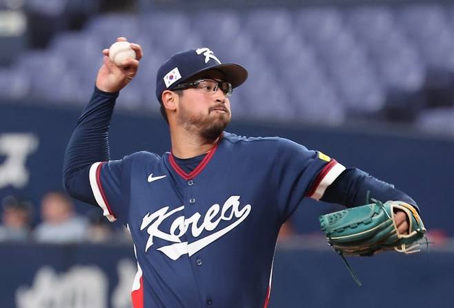 데인 더닝이 3일 일본 오사카 교세라돔에서 열린 대한민국 야구 대표팀과 일본 프로야구 오릭스 버펄로스와의 경기에서 역투하고 있다. 2026.3.3 오사카 연합뉴스