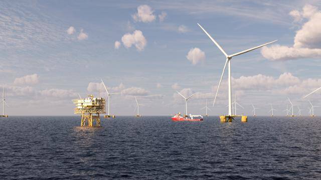 코펜하겐 인프라스트럭처 파트너스(CIP)가 울산 앞바다에서 추진 중인 부유식 해상풍력 프로젝트 '해울이 해상풍력 1~3단지' 조감도. CIP 제공