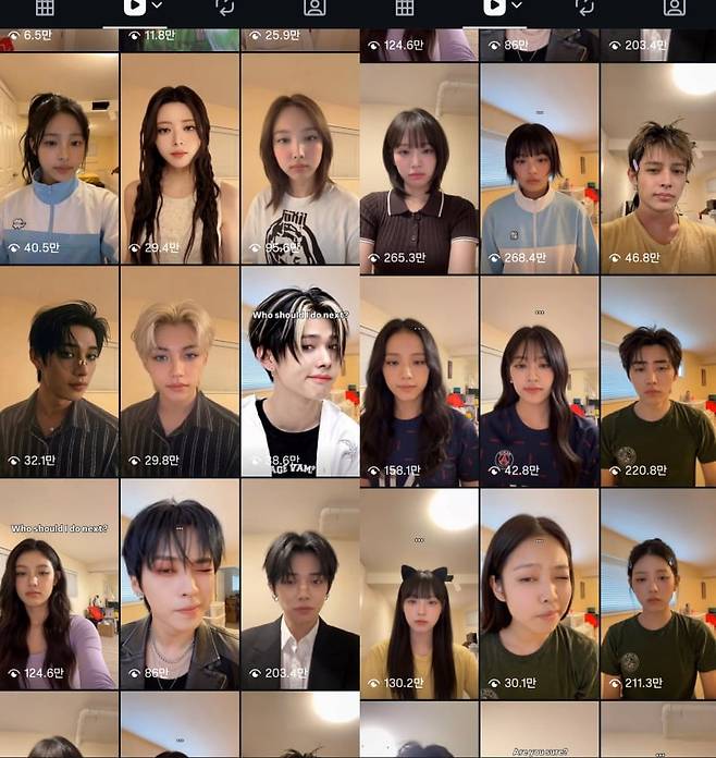 AI 기술로 재현된 K-POP 아이돌 합성 영상. /출처='UBC AI MAN'