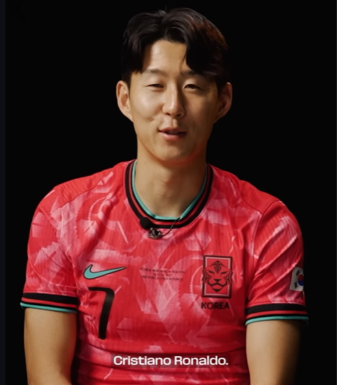 손흥민이 국제축구연맹(FIFA) 월드컵 레전드로 크리스티아누 호날두를 선택했다. FIFA 공식 채널 캡처