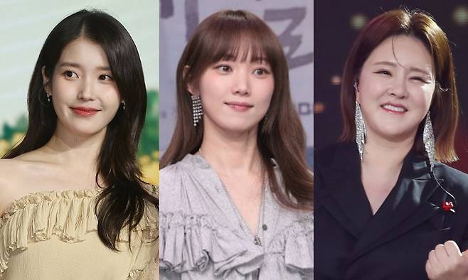 (왼쪽부터) 아이유, 이성경, 금잔디. 연합뉴스·뉴스1
