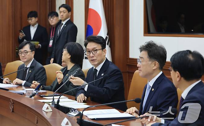 김민석 국무총리가 5일 서울 종로구 정부서울청사에서 열린 국가정책조정회의에서 모두발언을 하고 있다. 2026.3.5 ⓒ 뉴스1 임세영 기자