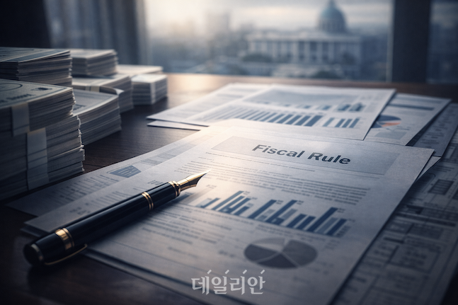 정부 재정 운용 기준을 제도화하는 ‘재정준칙’ 도입 논의가 다시 정책 의제로 떠오르고 있다. ⓒ챗지피티