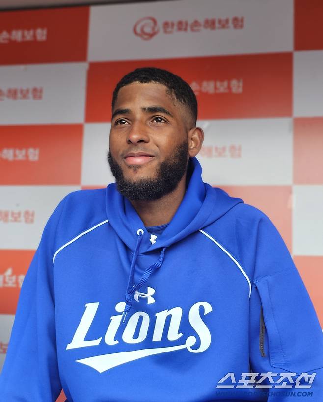 12일 한화전을 앞둔 디아즈. 대전=스포츠조선 정현석 기자 hschung@sportschosun.com