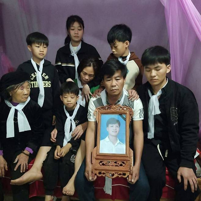 ▲ 뚜안씨의 가족들/사진제공=유족 측