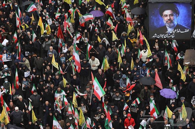 이란 테헤란의 쿠드스의날 집회. 2026.03.13 ⓒ 로이터=뉴스1