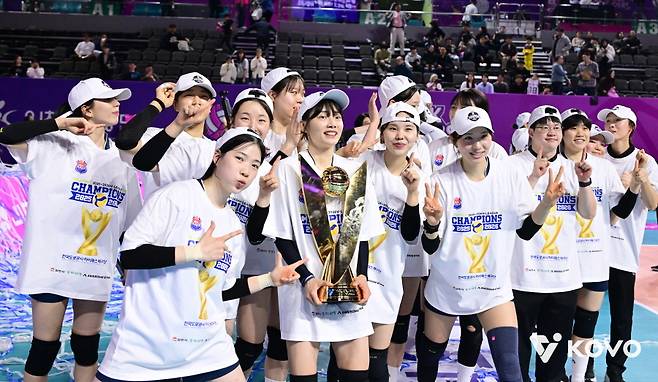 ▲ 도로공사가 정규리그 1위를 확정했다. ⓒKOVO