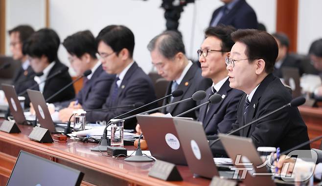 이재명 대통령이 10일 청와대에서 열린 국무회의에서 발언하고 있다. 2026.3.10 ⓒ 뉴스1 이재명 기자