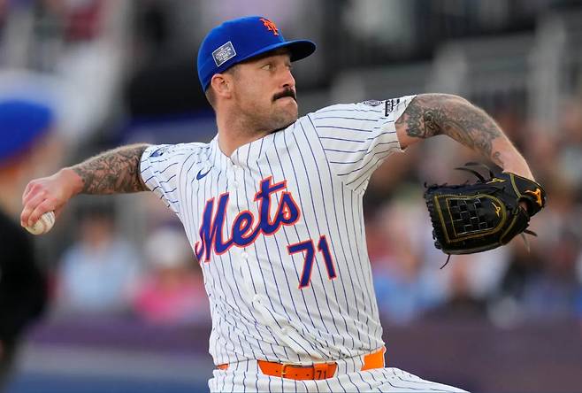 삼성 새 외인후보로 언급되고 있는 션 리드폴리의 메츠 시절 피칭. AP연합