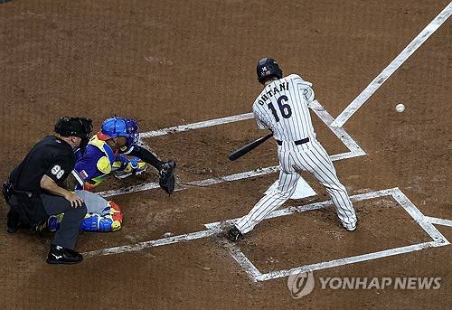 타자로만 출전한 오타니 쇼헤이. ⓒ연합뉴스 AP