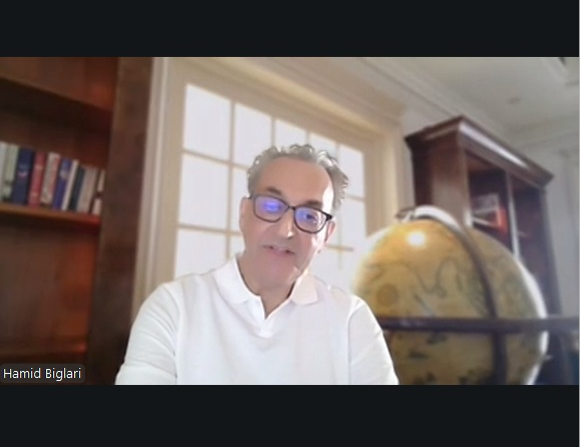 하미드 비글라리 아시아소사이어티 부의장. 영상 캡처