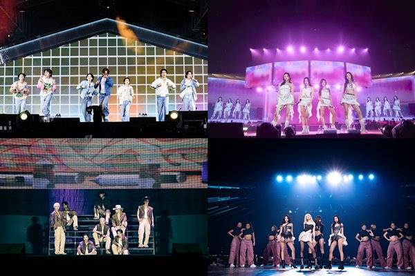 방탄소년단(왼쪽 위부터 시계방향), 에스파, 블랙핑크, 스트레이 키즈 / 제공=빅히트 뮤직, 에스엠, 와이지엔터테인먼트, JYP Ent.